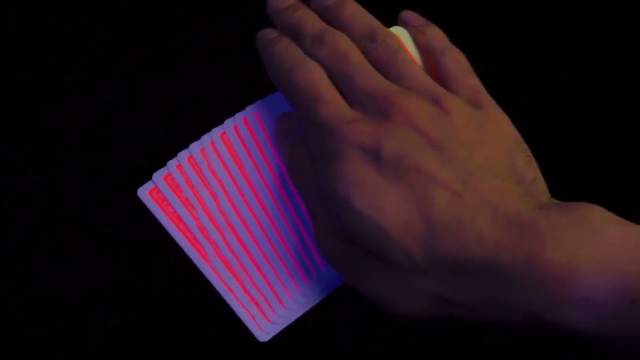 Peach Fluorescent Playing Cards
