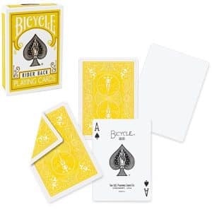 Bicycle Poker Deck - Yellow Deck