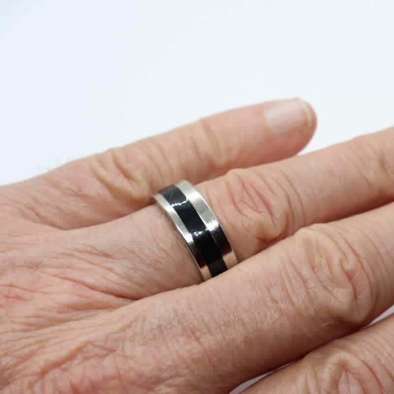 Magnetic PK Ring - 1 Black Stripe